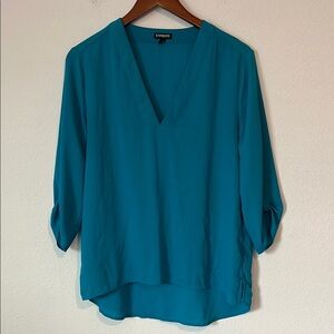 Express Teal Long Sleeve Top